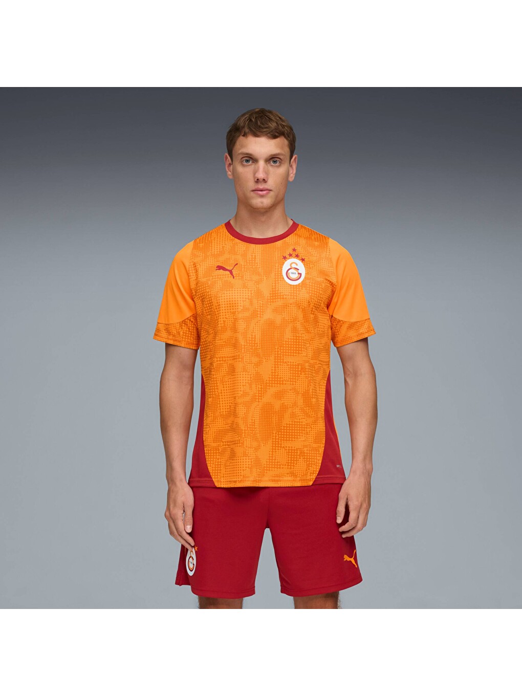 Turuncu GALATASARAY Erkek Kısa Kollu Antrenman Forması-4