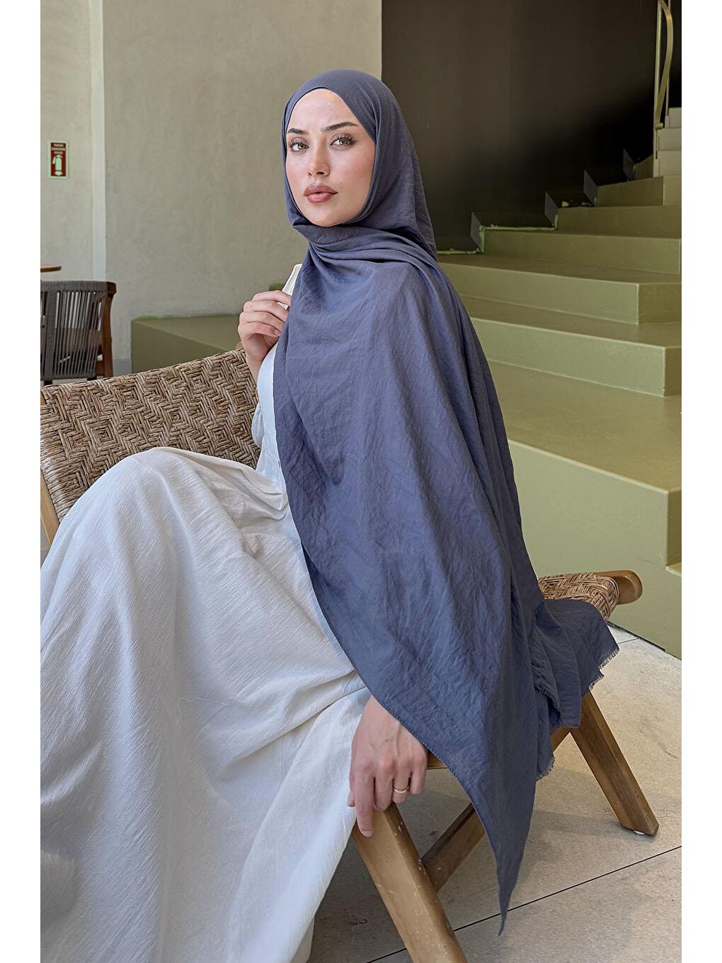 Organic Premium Şal Antrasit-2