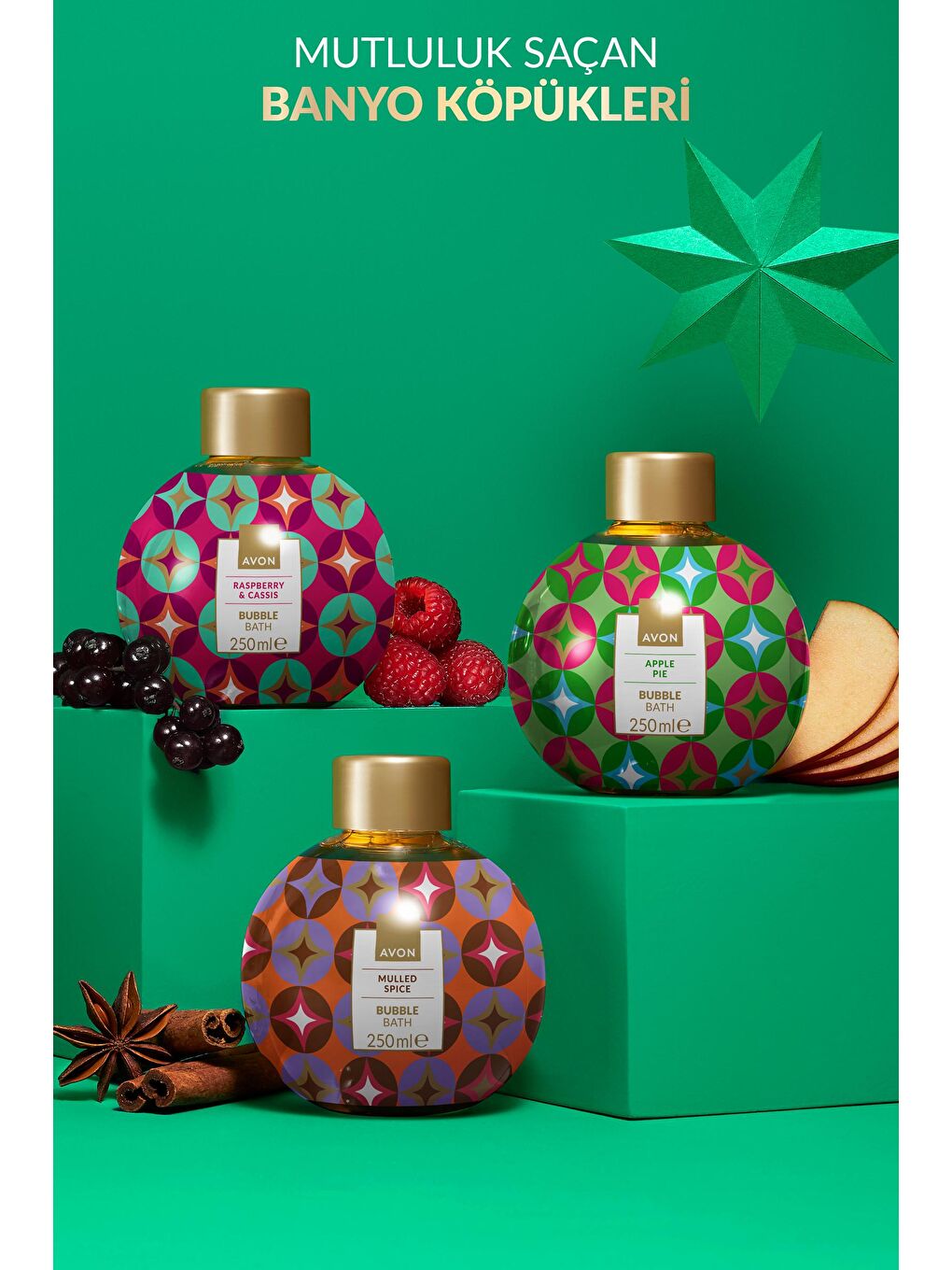 AVON Mulled Spice Sıcak Baharat Kokulu Banyo Köpüğü 250 Ml. - 2