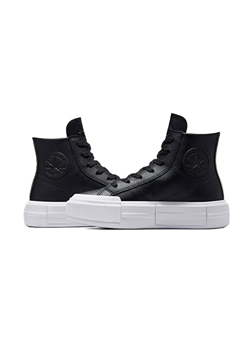 Chuck Taylor All Star Cruise Leather Kadın Platform Deri Günlük Ayakkabı A06143c Siyah-1