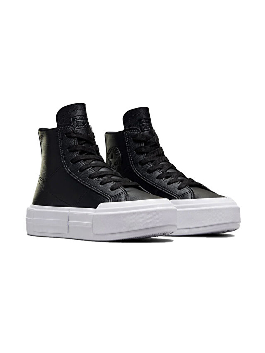 Chuck Taylor All Star Cruise Leather Kadın Platform Deri Günlük Ayakkabı A06143c Siyah-2