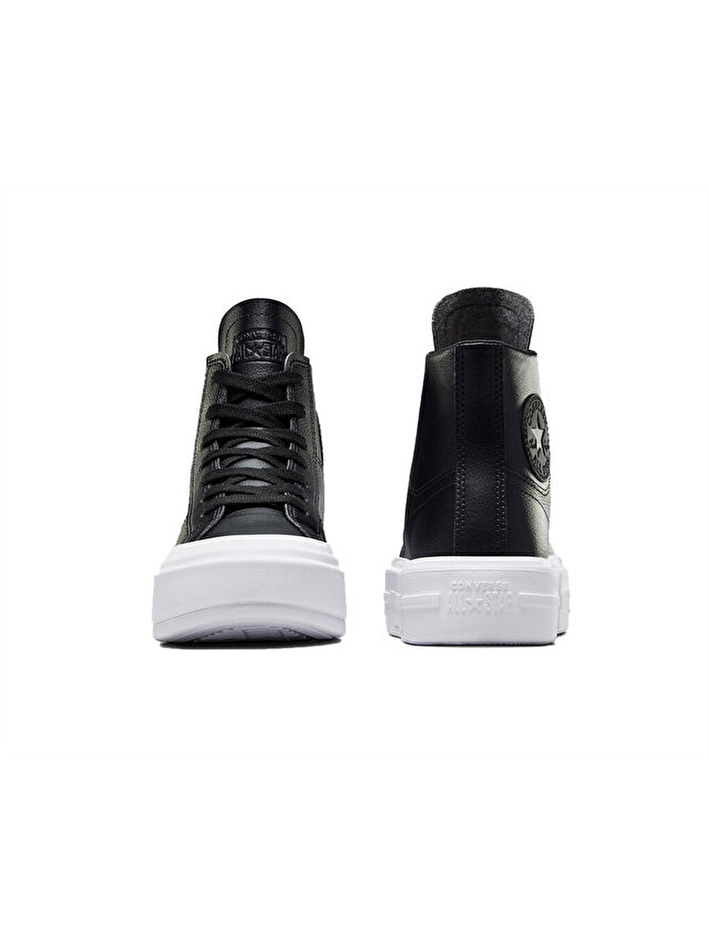 Chuck Taylor All Star Cruise Leather Kadın Platform Deri Günlük Ayakkabı A06143c Siyah-3
