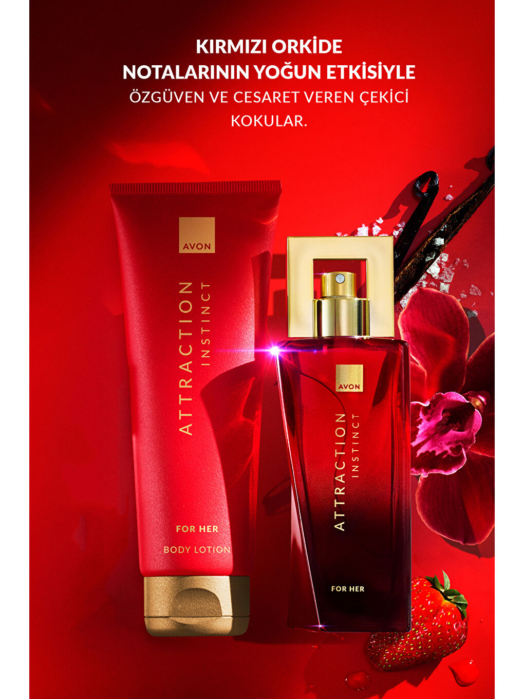 Attraction Instinct Kadın Parfüm ve Vücut Losyonu Paketi-3