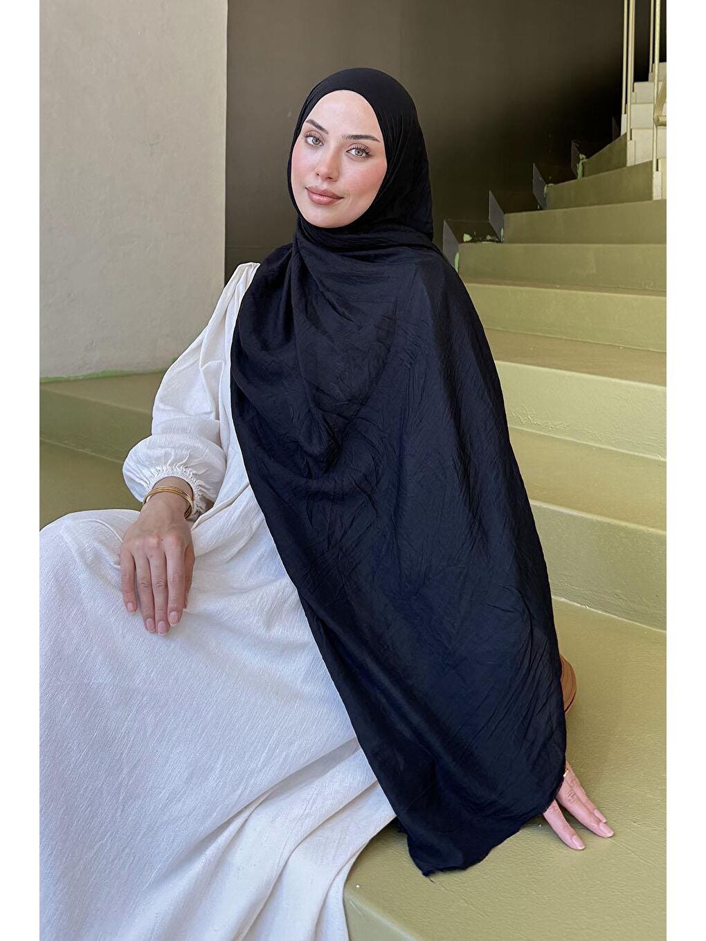 Organic Premium Şal Siyah