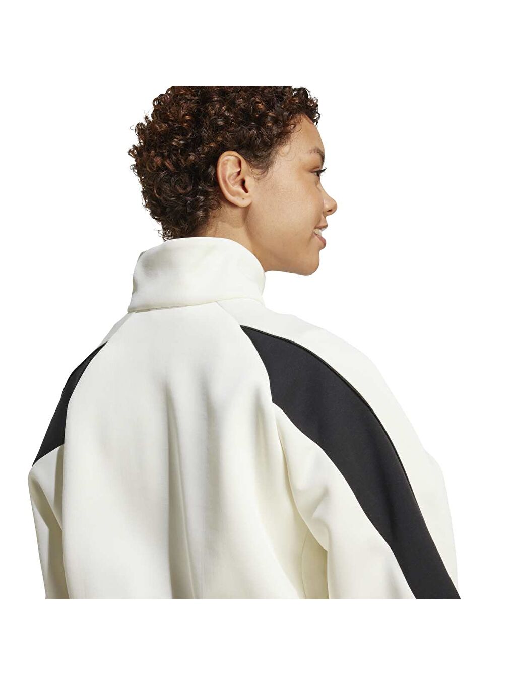 Stadium Kadın Beyaz Dik Yaka Ceket-4