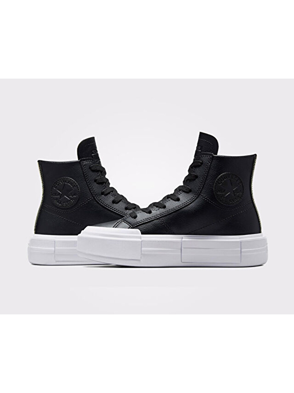 Chuck Taylor All Star Cruise Leather Kadın Platform Deri Günlük Ayakkabı A06143c Siyah-6