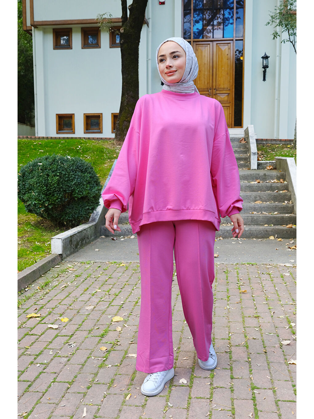 Locco Moda Salaş İkili Takım Pembe