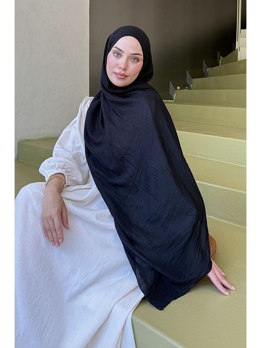 Organic Premium Şal Siyah-2