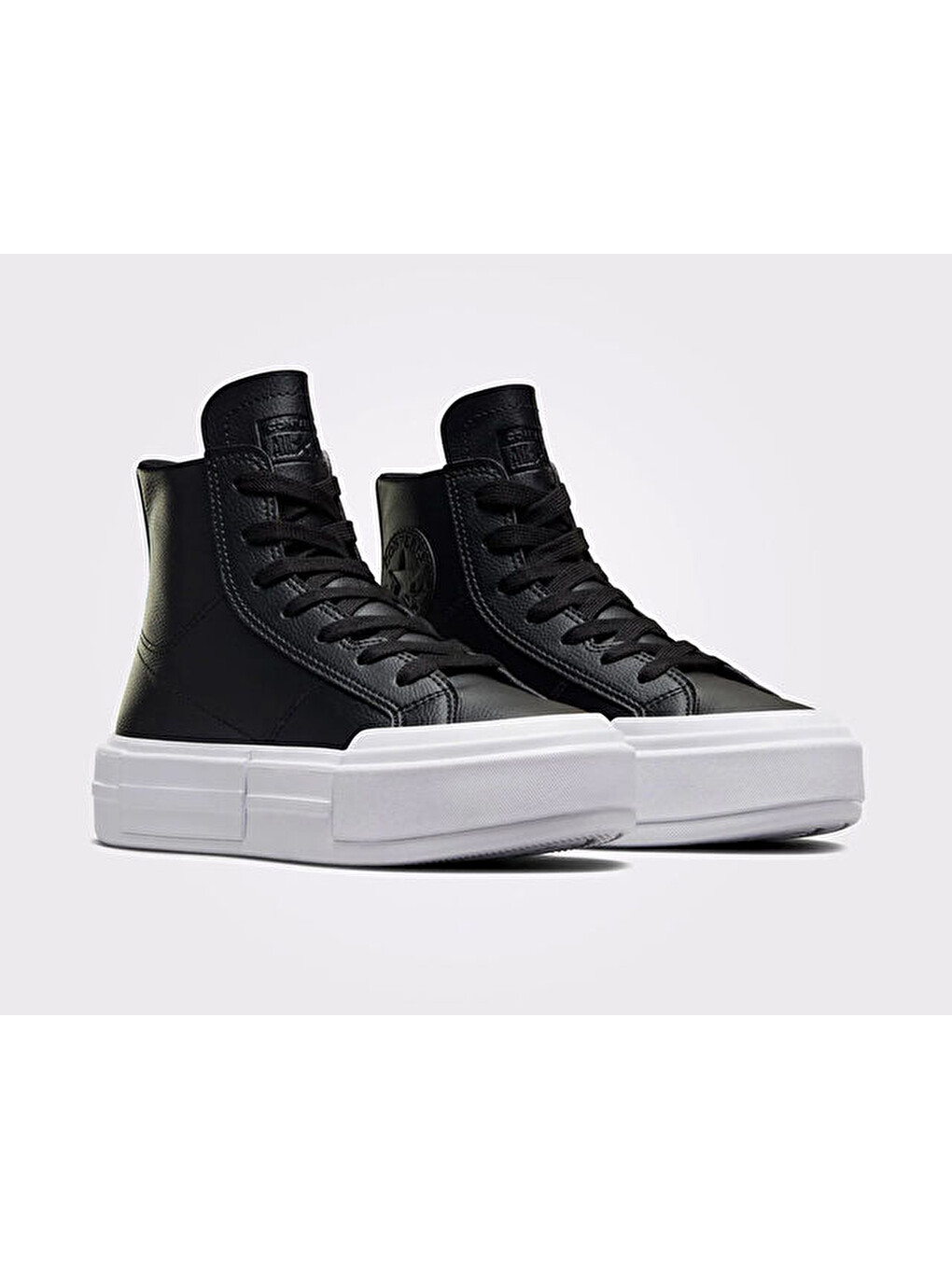 Chuck Taylor All Star Cruise Leather Kadın Platform Deri Günlük Ayakkabı A06143c Siyah-7