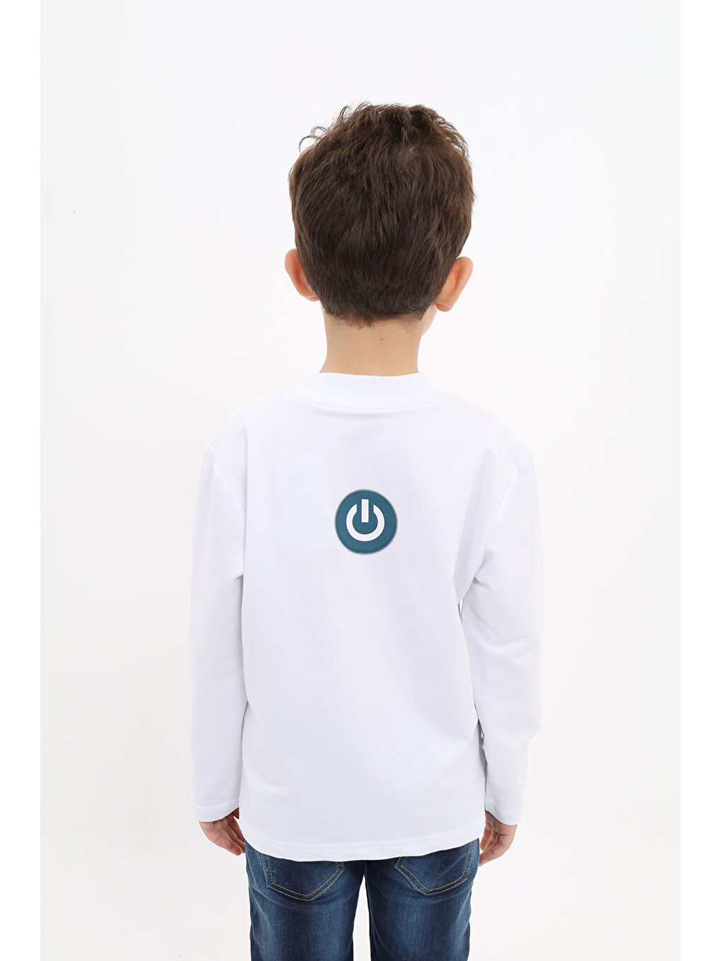 Siyah Erkek Çocuk Baskılı Sweatshirt-2