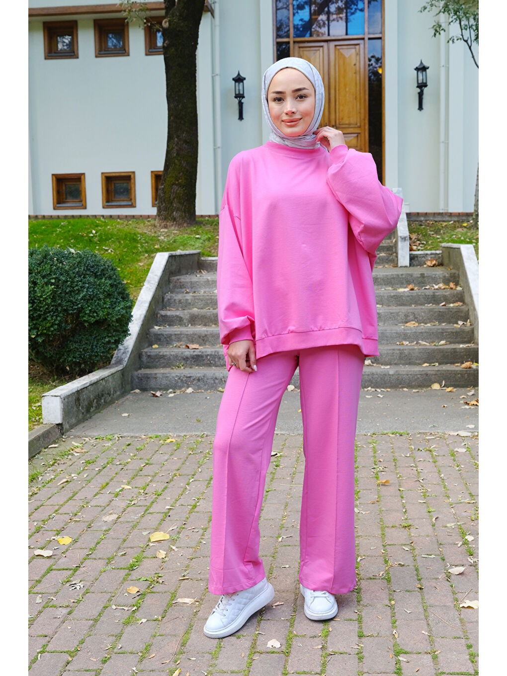 Locco Moda Salaş İkili Takım Pembe - 2