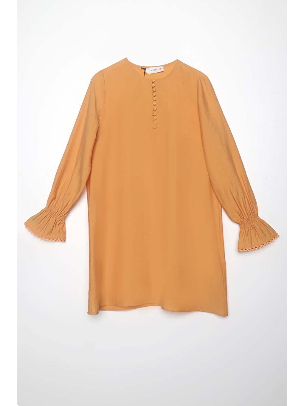 Sarı Fisto Detaylı Düğmeli Tunik-5
