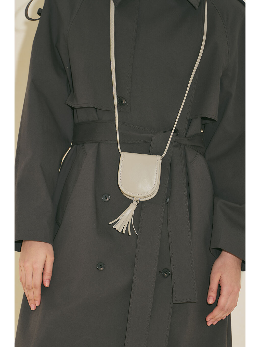 Zoey Mini Çanta Gri-1