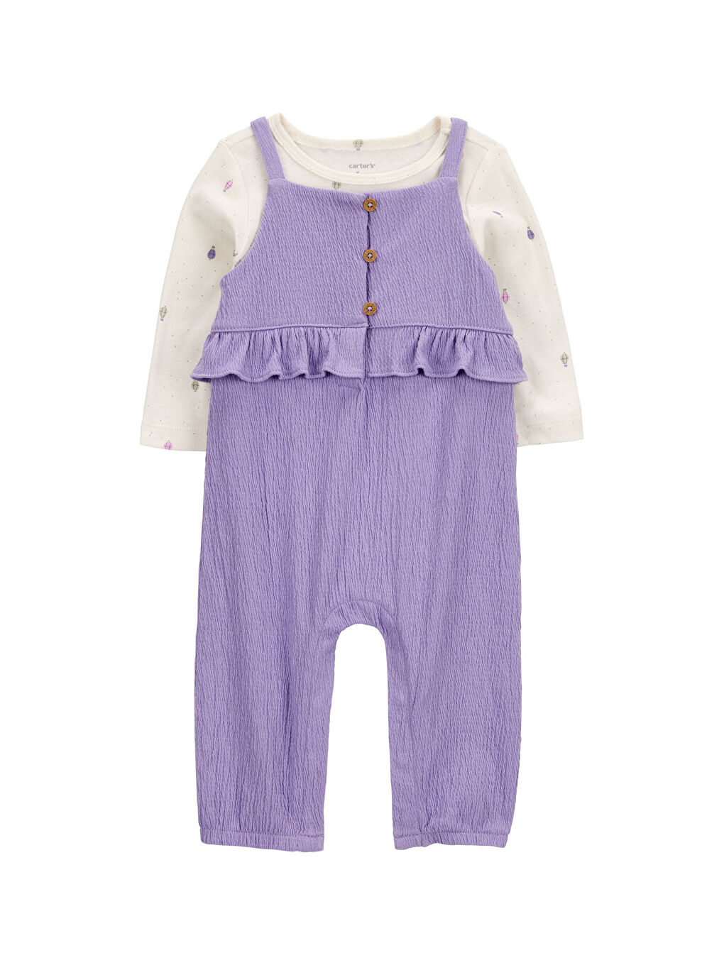 Kız Bebek Mor Salopet Set-2