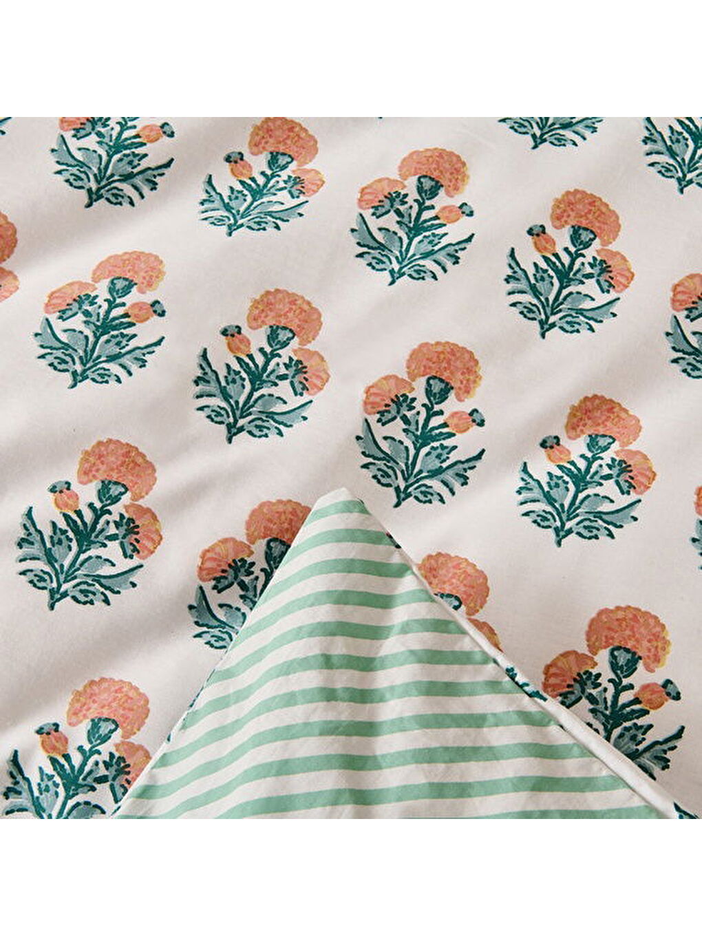 Soft Franky Çift Kişilik Nevresim Takımı - Beyaz / Renkli-3