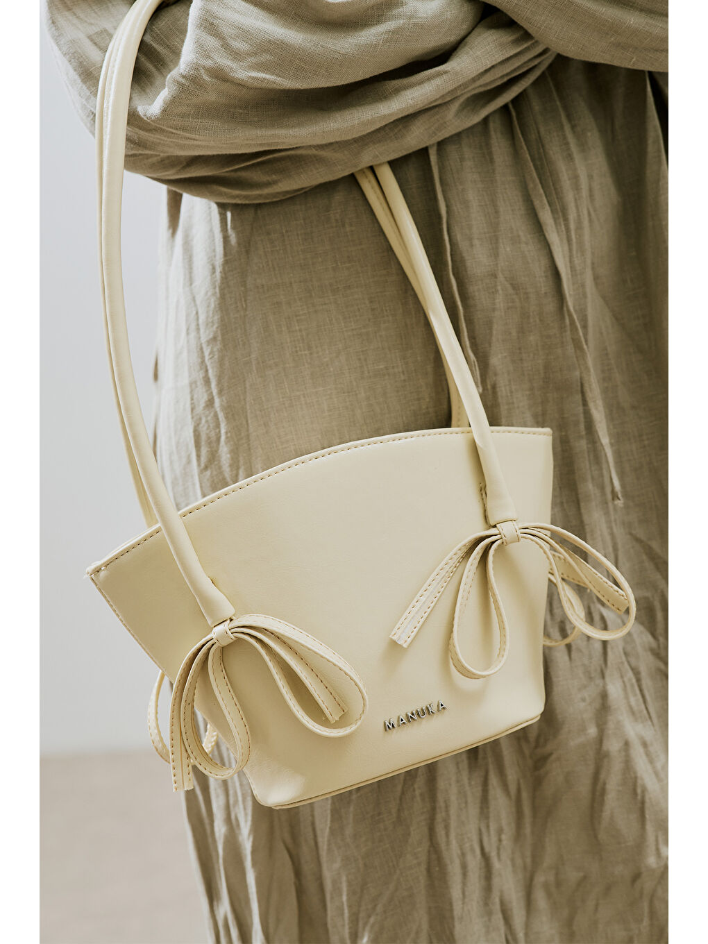 Sarı Sandy Fiyonklu Mini Çanta Butter Yellow