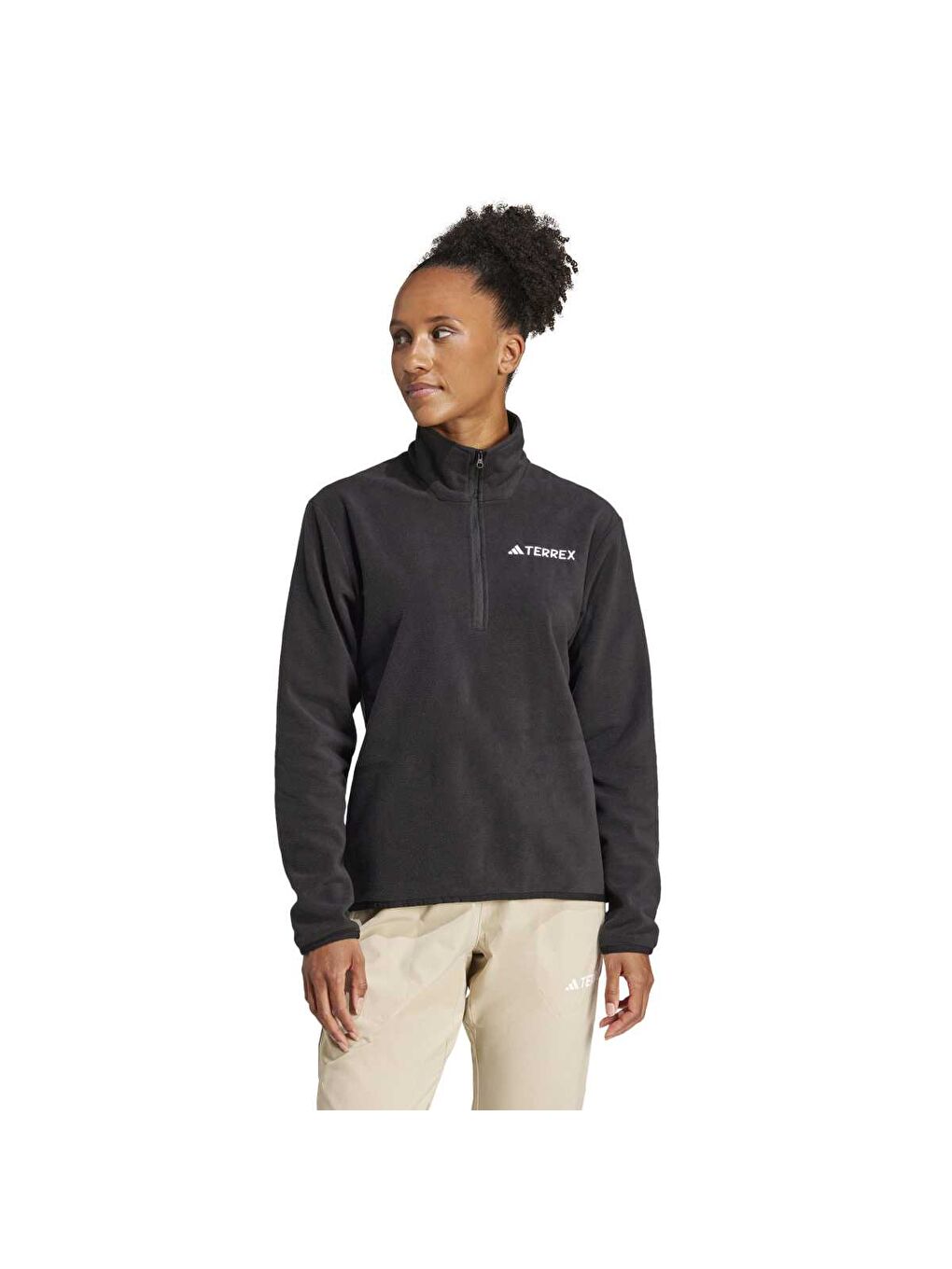 MT Esseantials Kadın Siyah Dik Yaka Sweatshirt