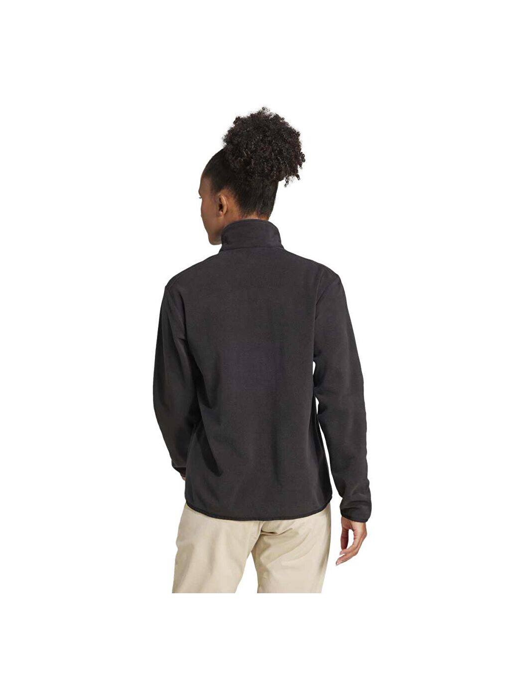 MT Esseantials Kadın Siyah Dik Yaka Sweatshirt-1