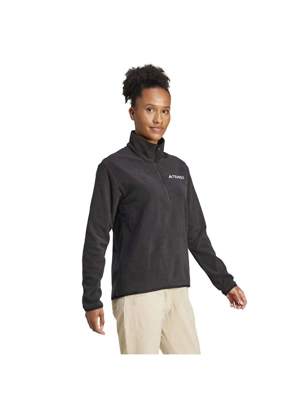 MT Esseantials Kadın Siyah Dik Yaka Sweatshirt-2