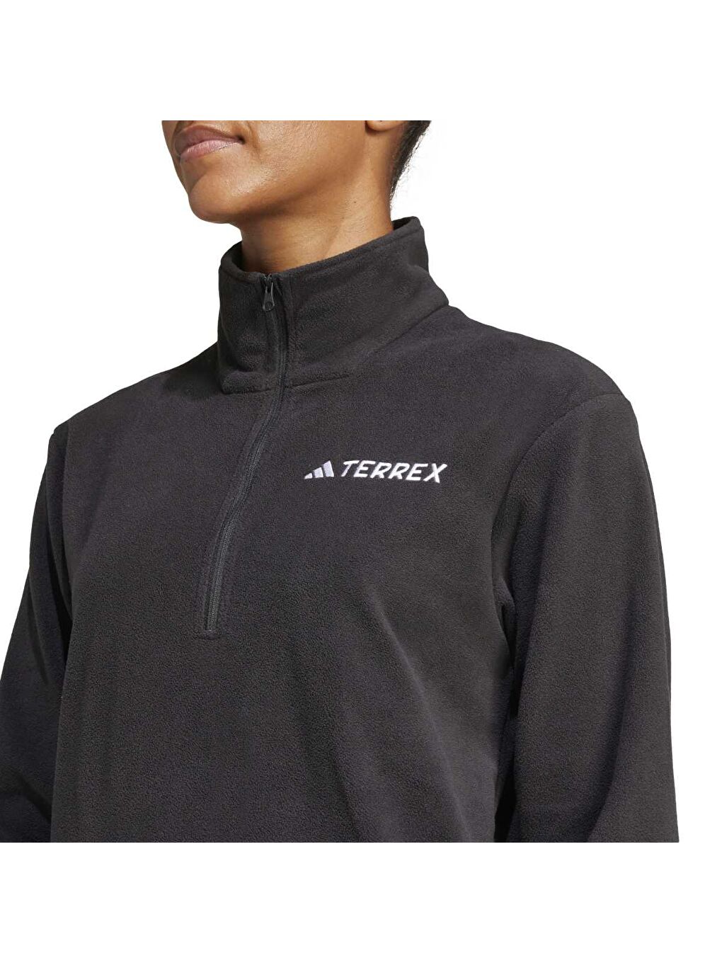 MT Esseantials Kadın Siyah Dik Yaka Sweatshirt-3