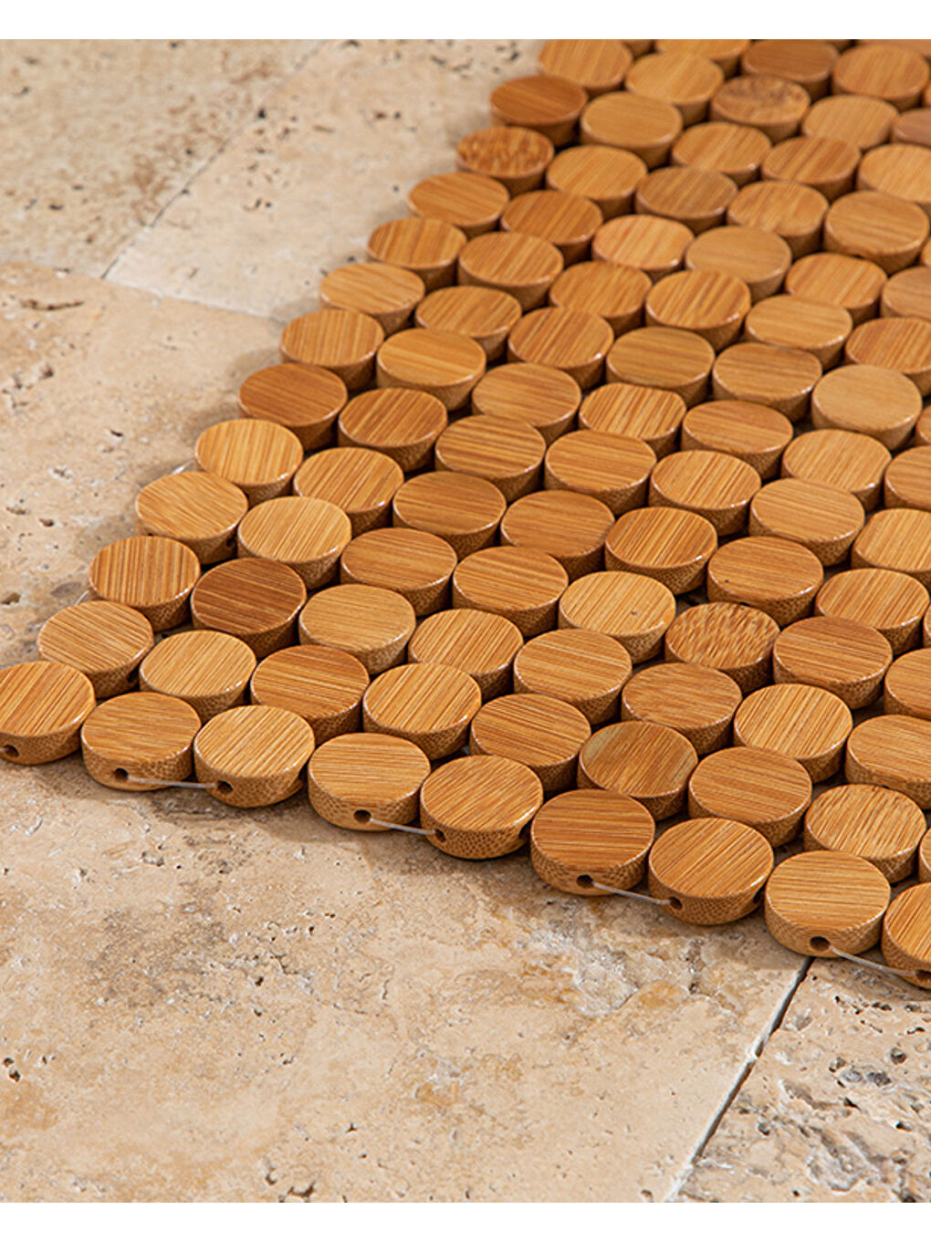 Bamboo Bambu Duş Kaydırmazı Bej-1