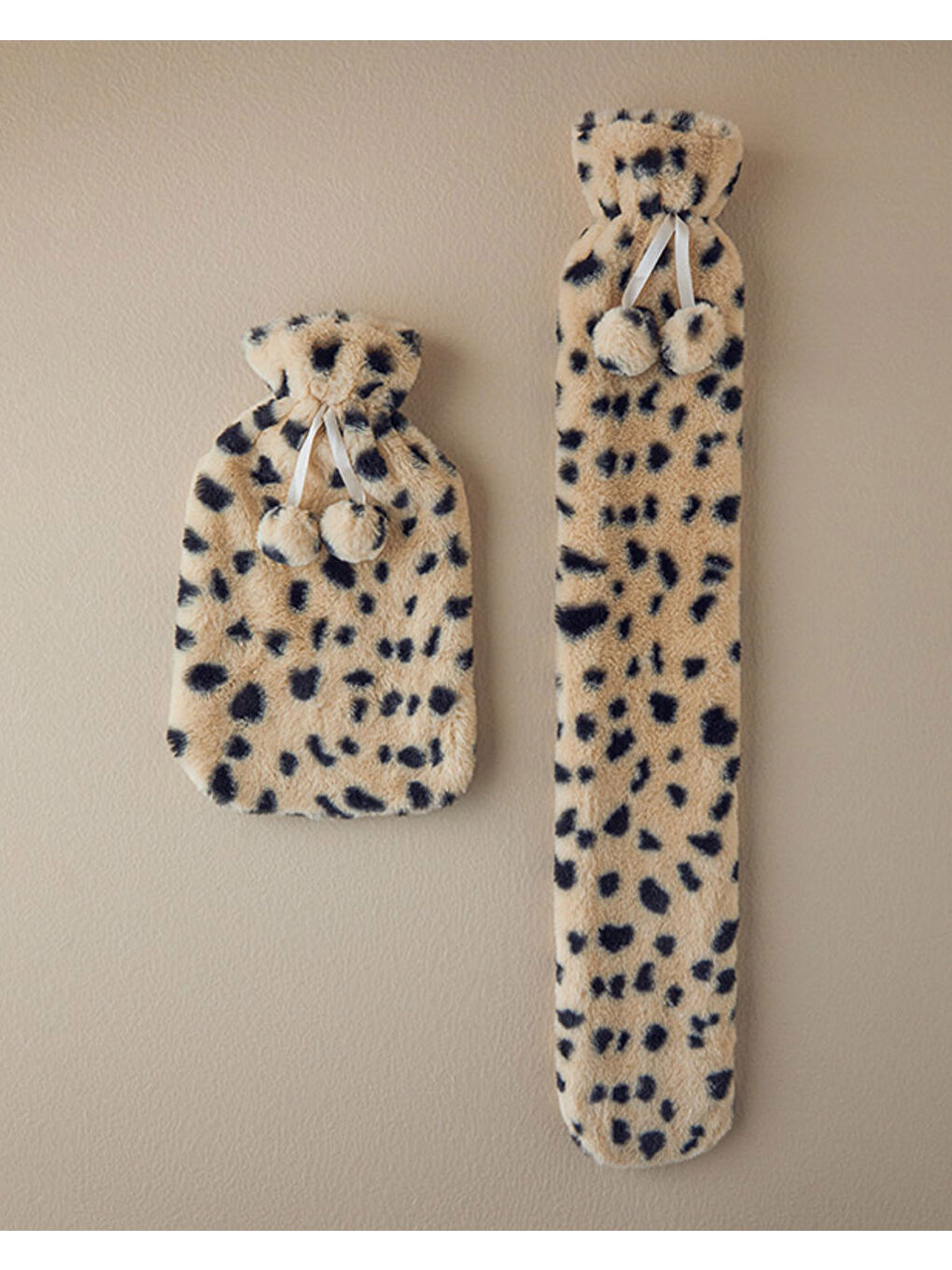 Spotty Sıcak Su Torbası Krem Siyah-3