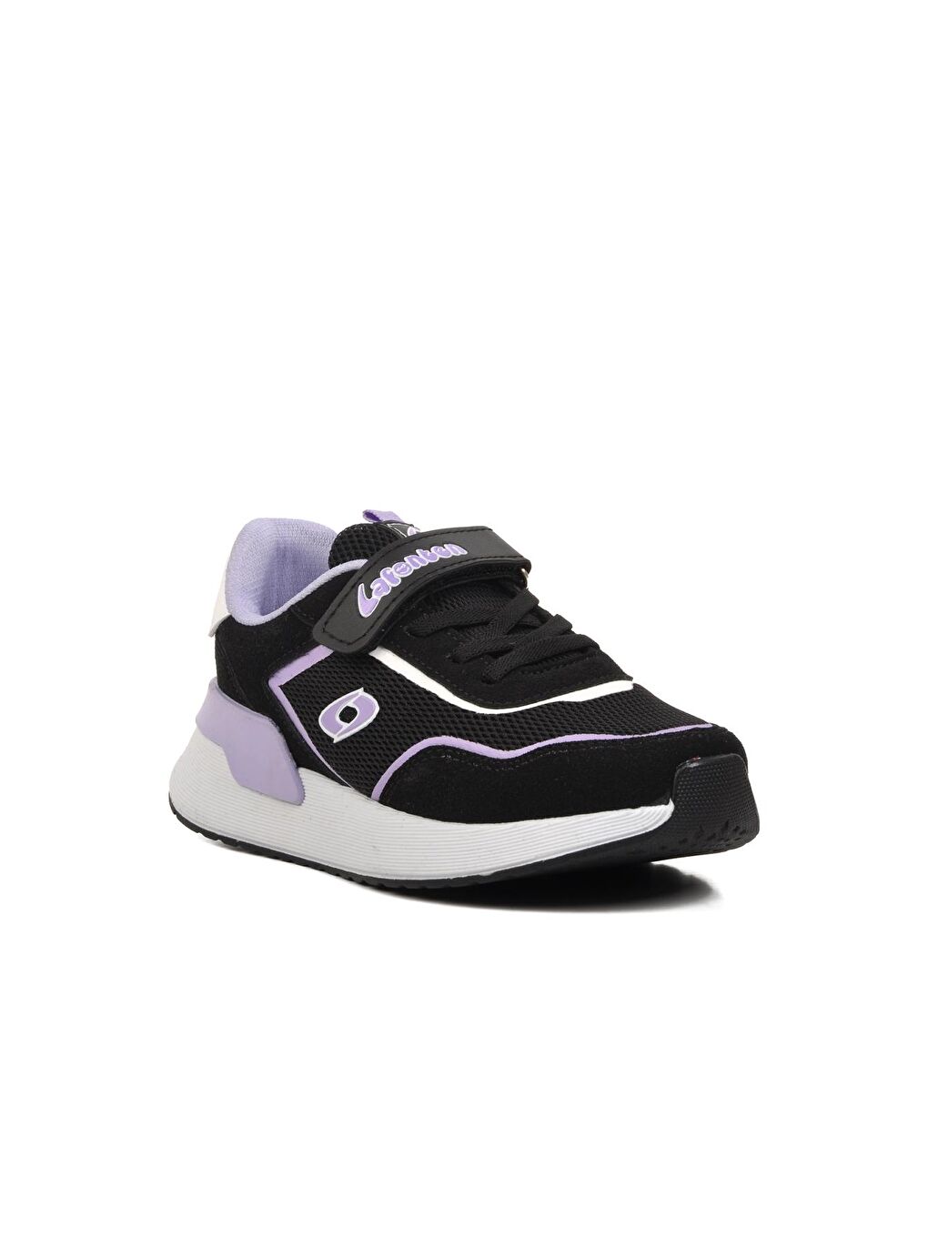 730-F Siyah-Lila Çocuk Spor Ayakkabı-2