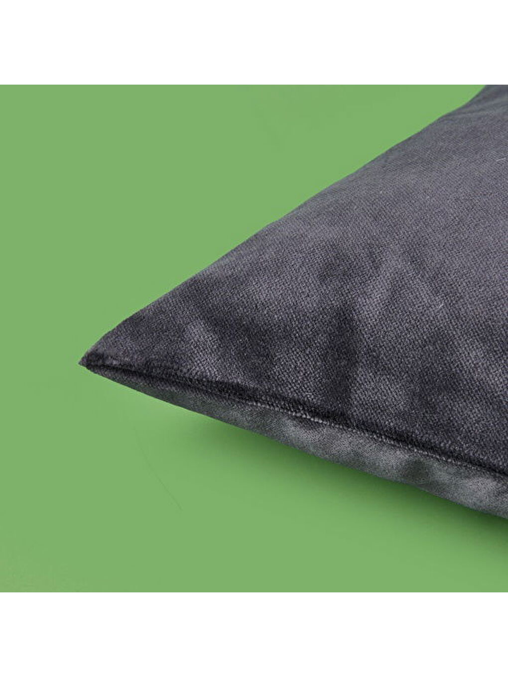 Soft Shiney Kırlent - Antrasit - 40x40 cm-4