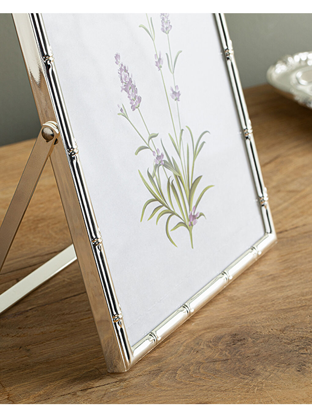 Gri Bamboo Metal Çerçeve Silver-1