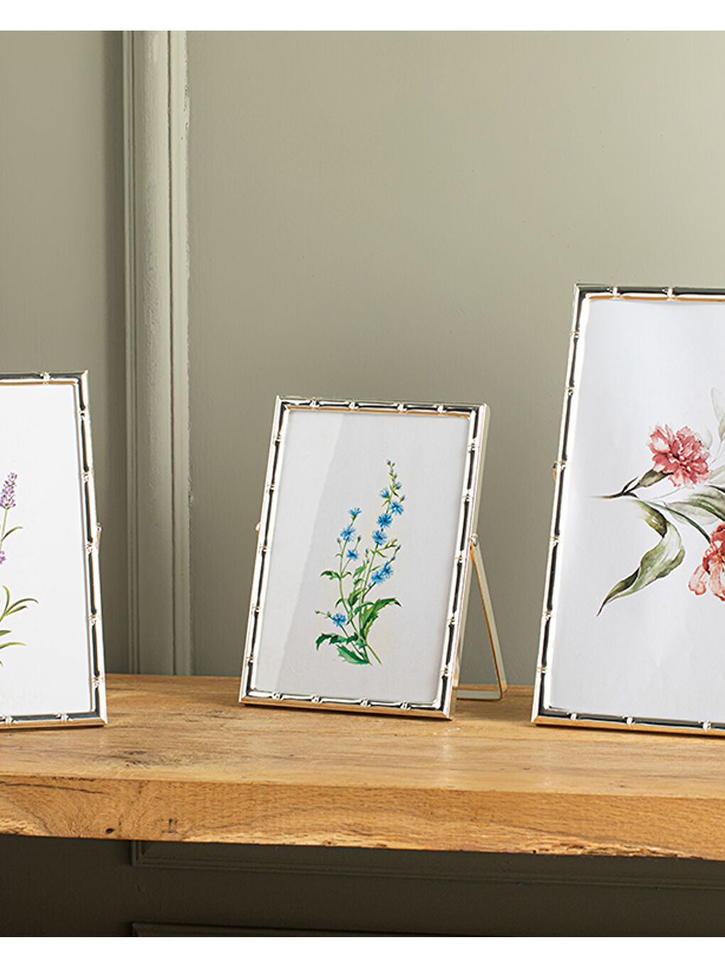 Gri Bamboo Metal Çerçeve Silver-2