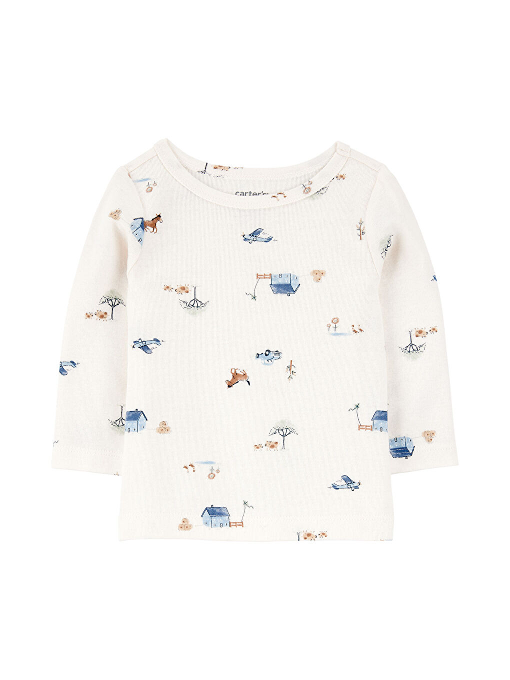 Erkek Bebek Mavi Salopet Set-2