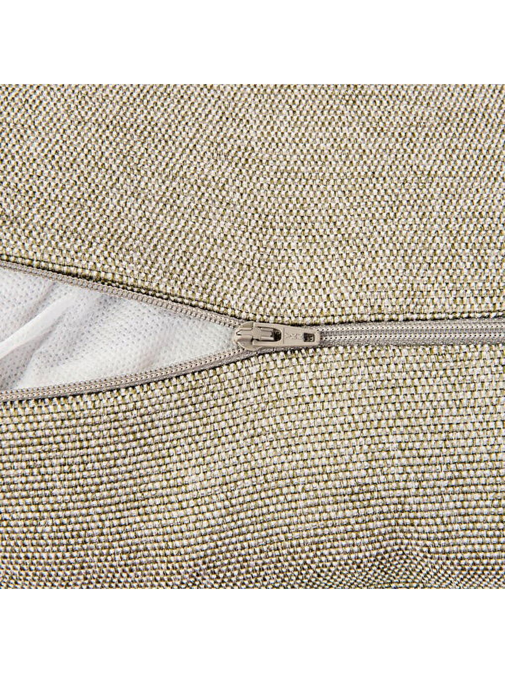 Kahverengi Soft Plaid Kırlent - Yeşil - 45x45 cm-1