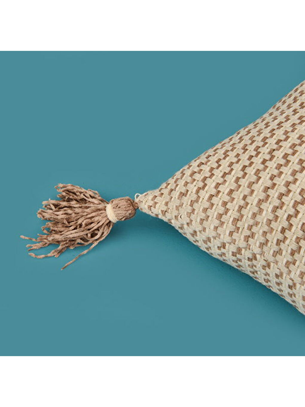 Soft Shiny Kırlent - Bej / Kahverengi - 45x45 cm-4