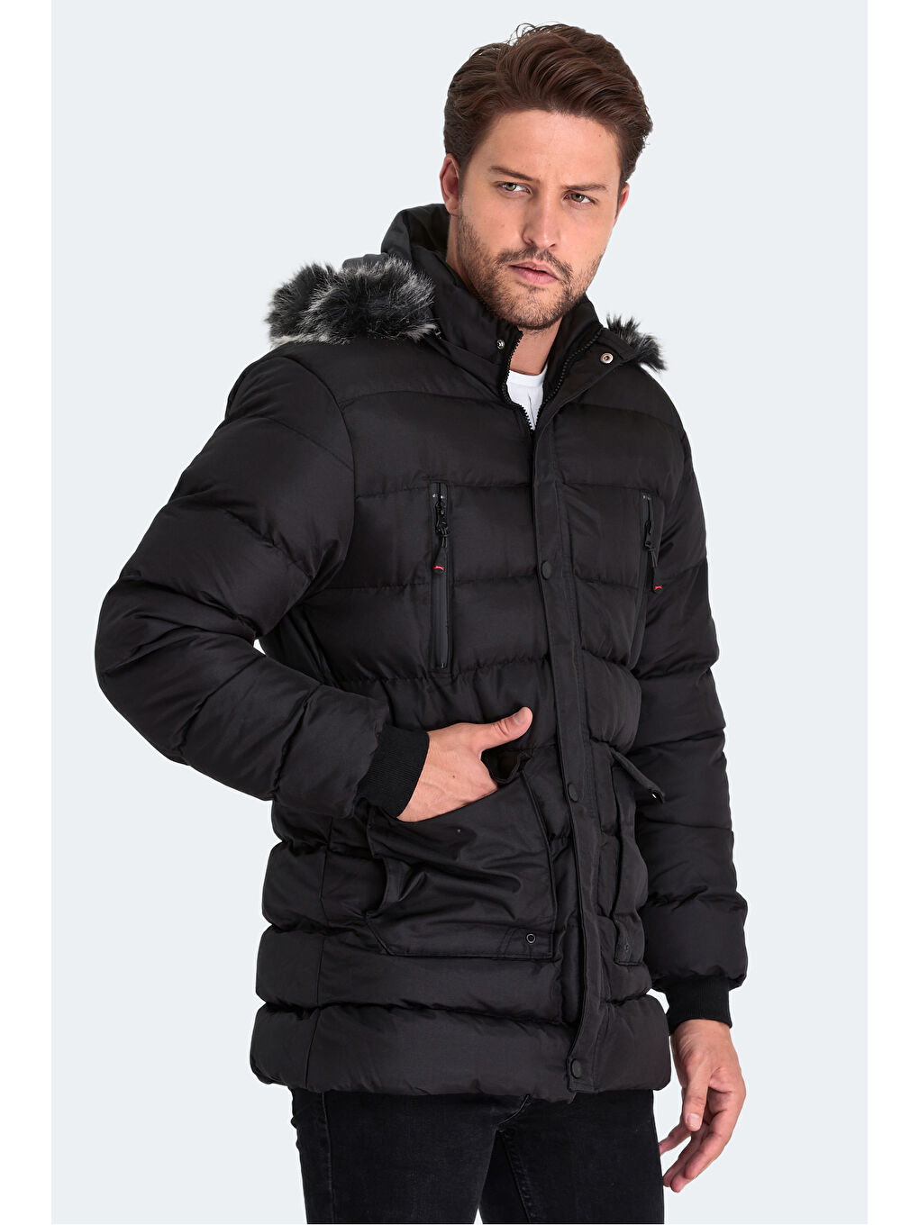 HARVIE KTN Erkek  Kaban Siyah-5