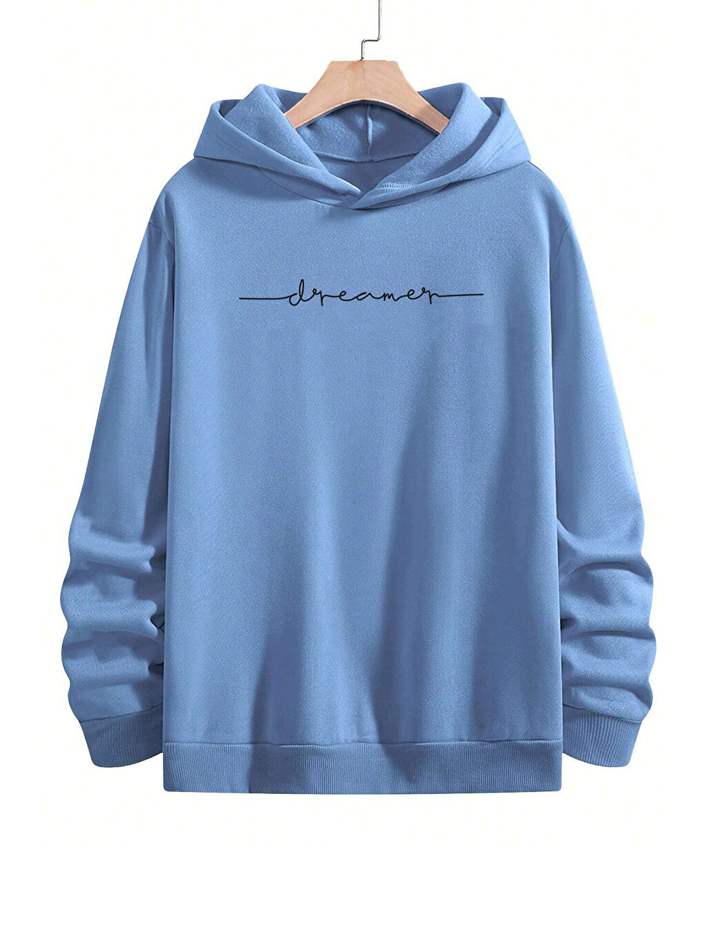 uyguntarz Bebek Mavisi Dreamer Baskılı Oversize Sweatshirt - 1