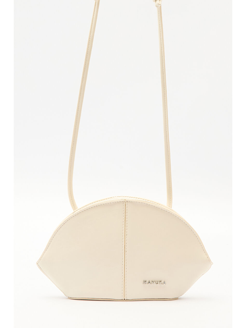 Bej Polly Bağlama Detaylı Çanta Vanılla-2