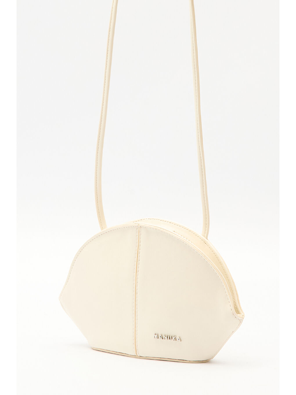 Bej Polly Bağlama Detaylı Çanta Vanılla-3