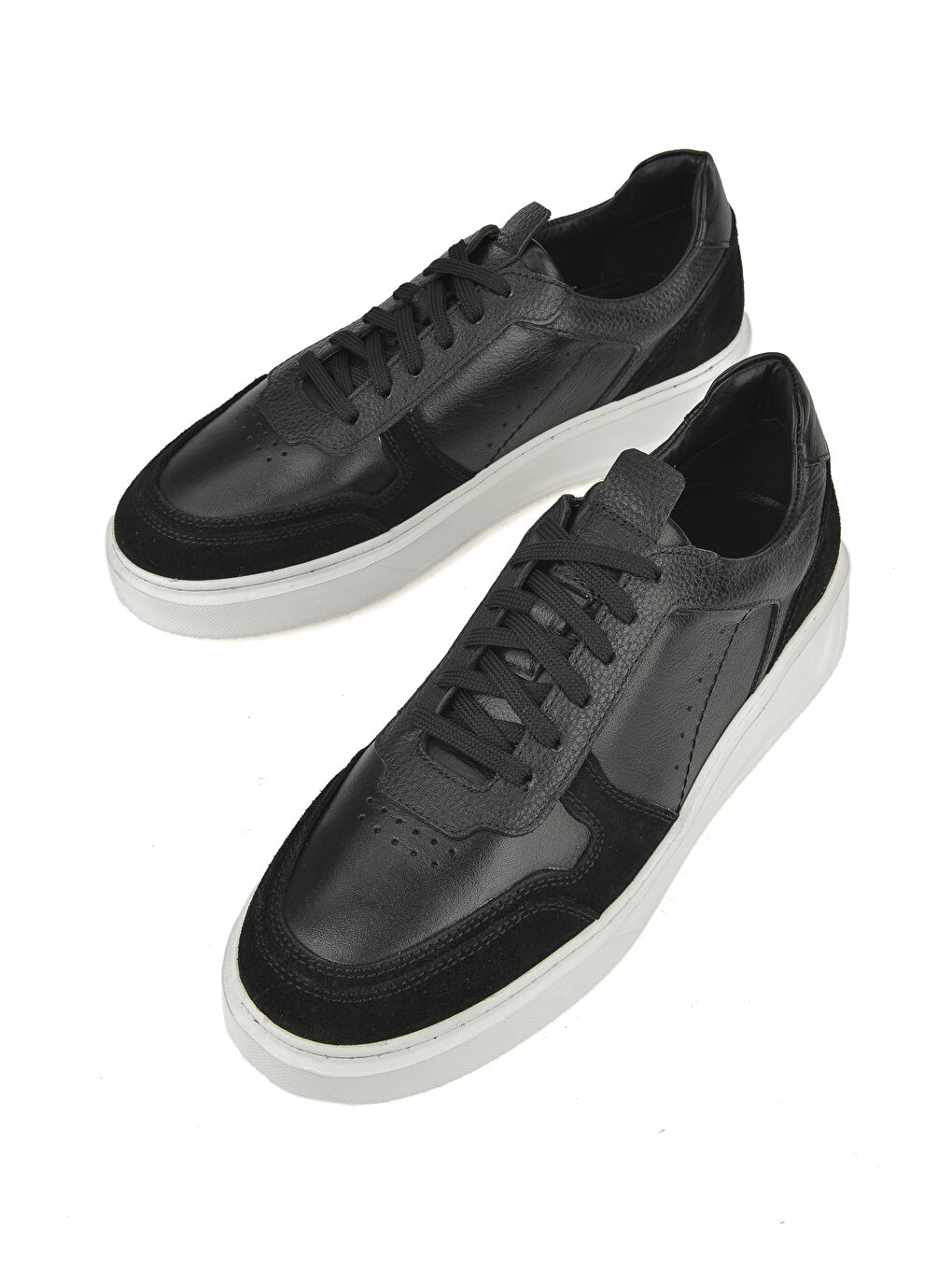 Erkek Hakiki Deri Sneaker 1431026Z950 Siyah