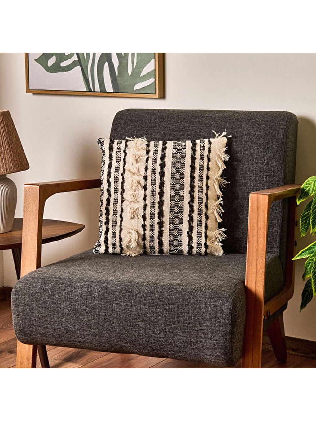 Soft Cera Kırlent - Bej - 40x40 cm