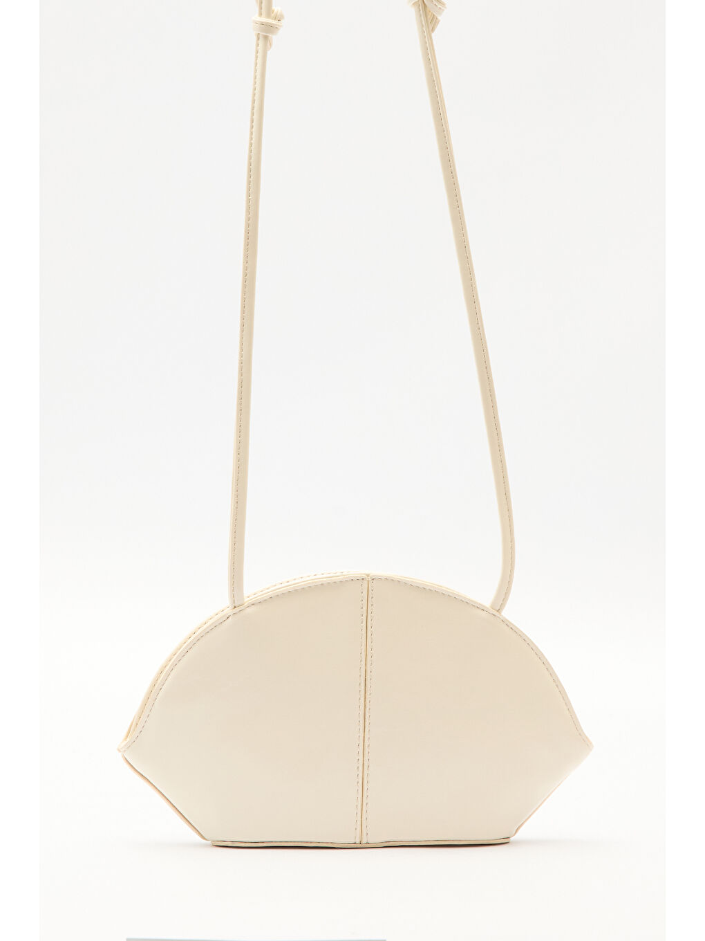 Bej Polly Bağlama Detaylı Çanta Vanılla-4