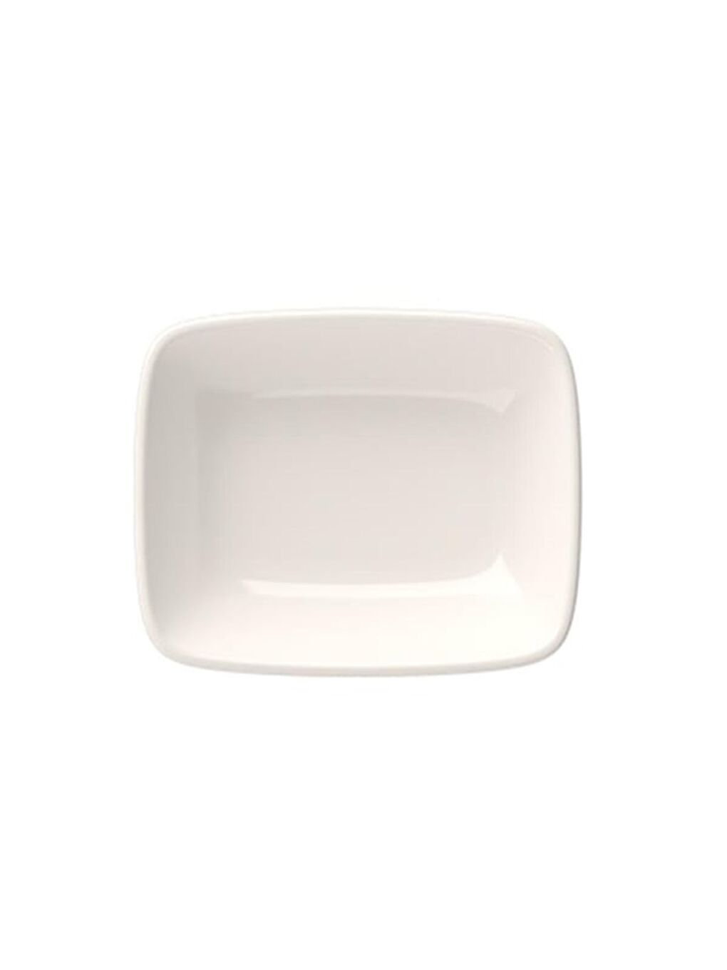 Karışık Porselen Quadro Dikdörtgen Kayık Tabak 12x8,50cm Tekli