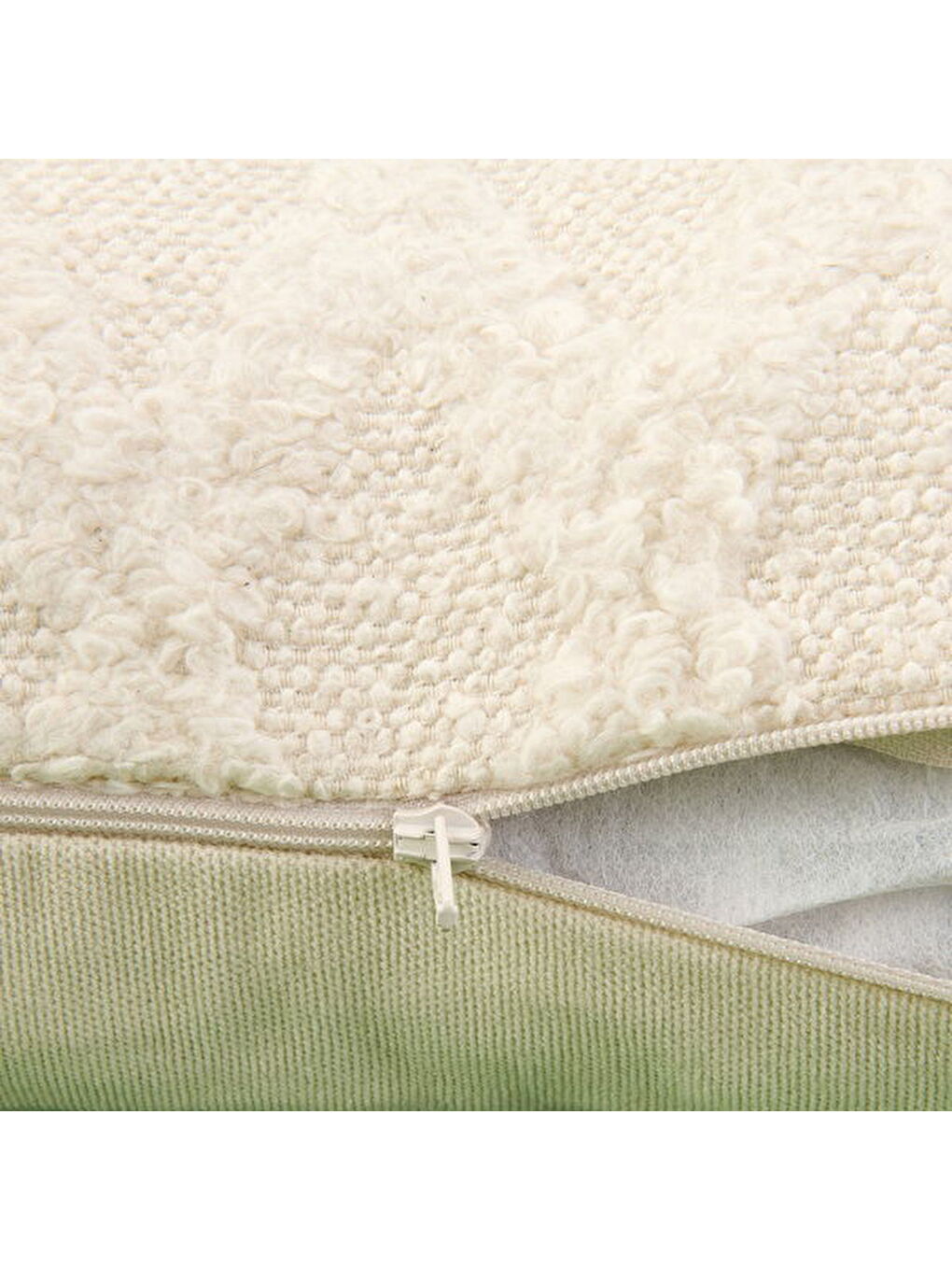 Soft Dahon Kırlent - Ekru - 35x55 cm-3