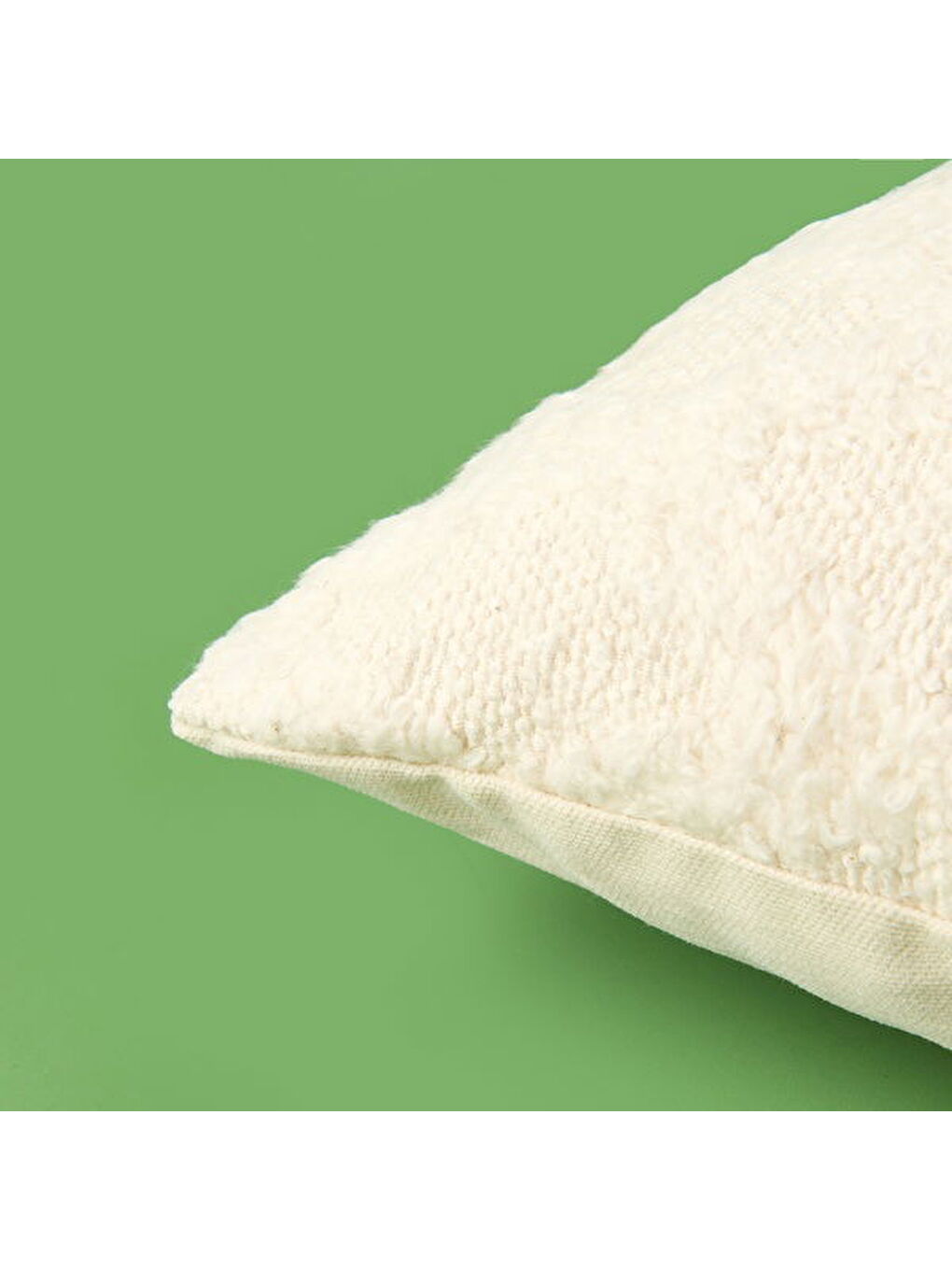 Soft Dahon Kırlent - Ekru - 35x55 cm-4