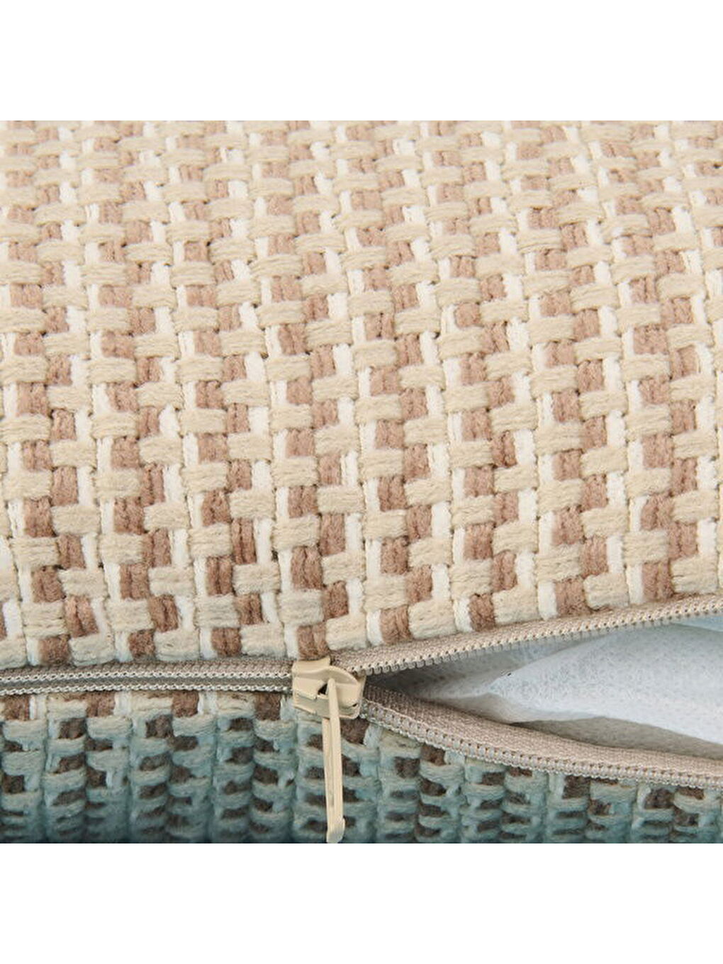 Soft Shiny Kırlent - Bej / Kahverengi - 30x50 cm-4