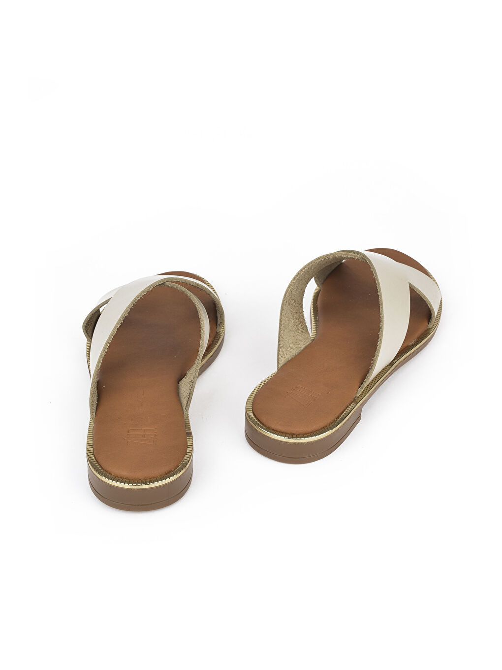 Kadın Hakiki Deri Terlik 1411009Z722 Bej-2