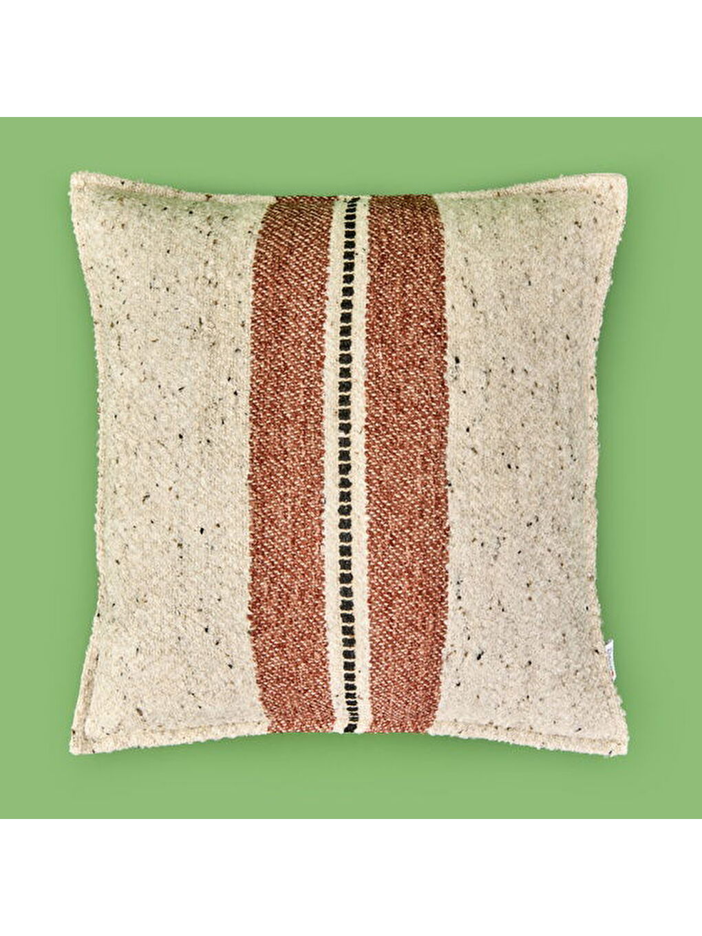 Soft Ganye Kırlent - Ekru - 45x45 cm-4