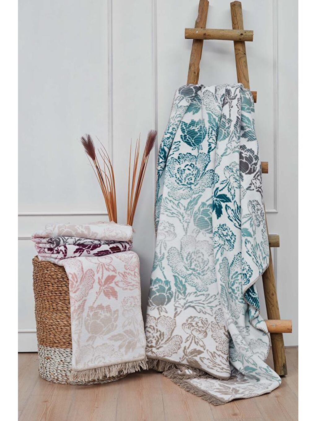 Amarente Tek Kişilik Pamuklu Battaniye Pembe