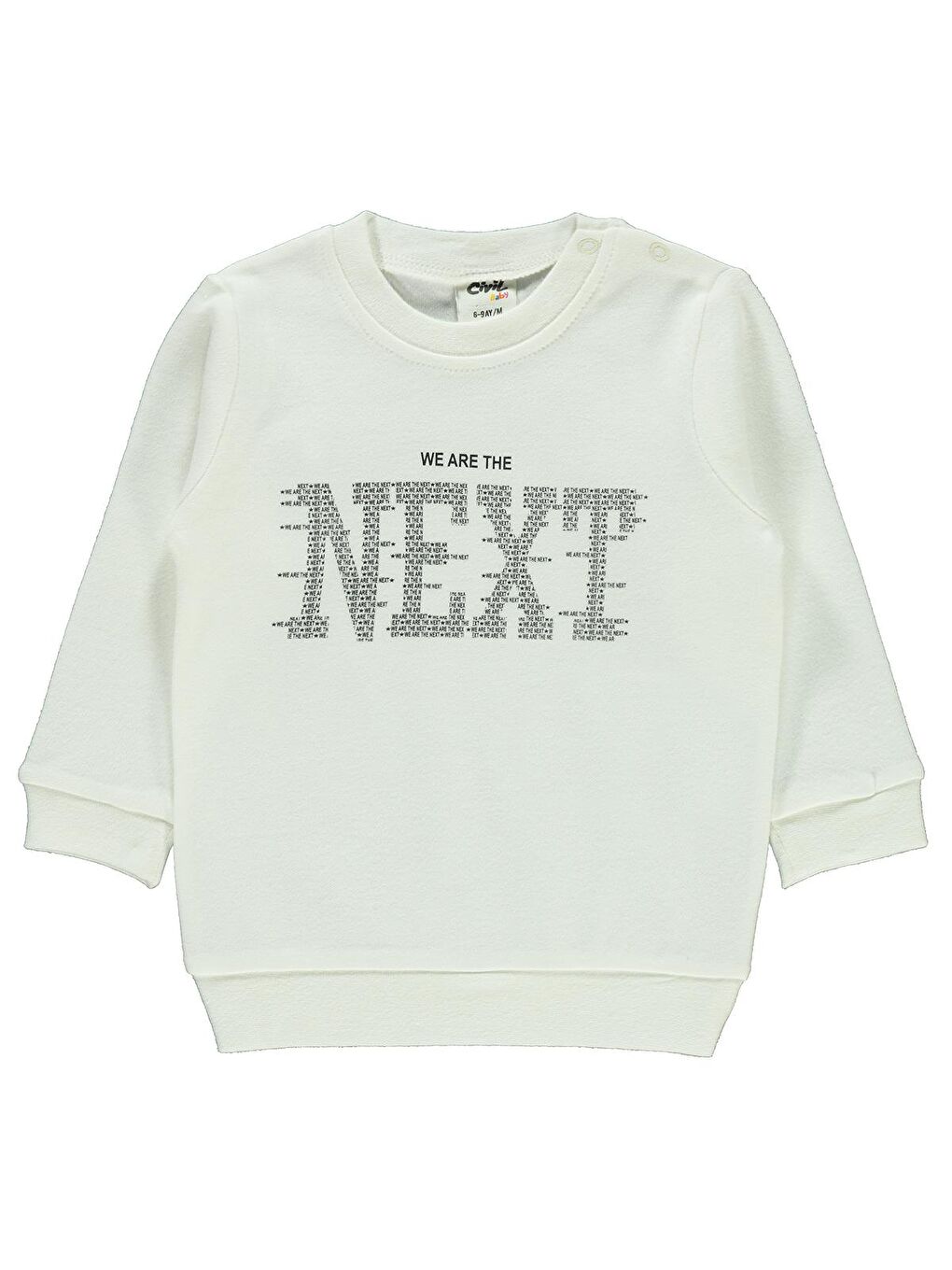 Baby Erkek Bebek Sweatshirt 6-18 Ay Ekru