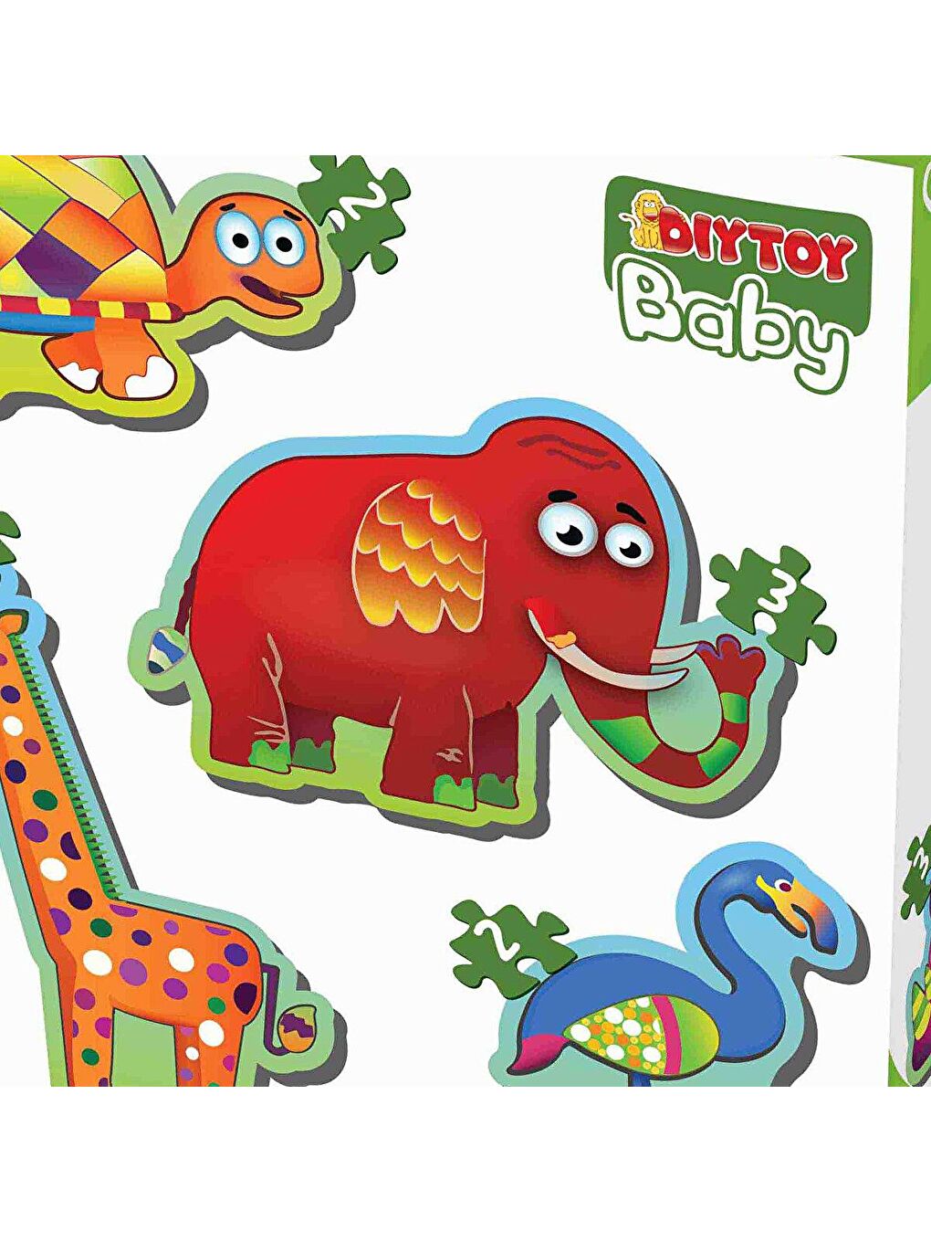 DIYTOY Karışık Baby Puzzle Orman Hayvanları - 2