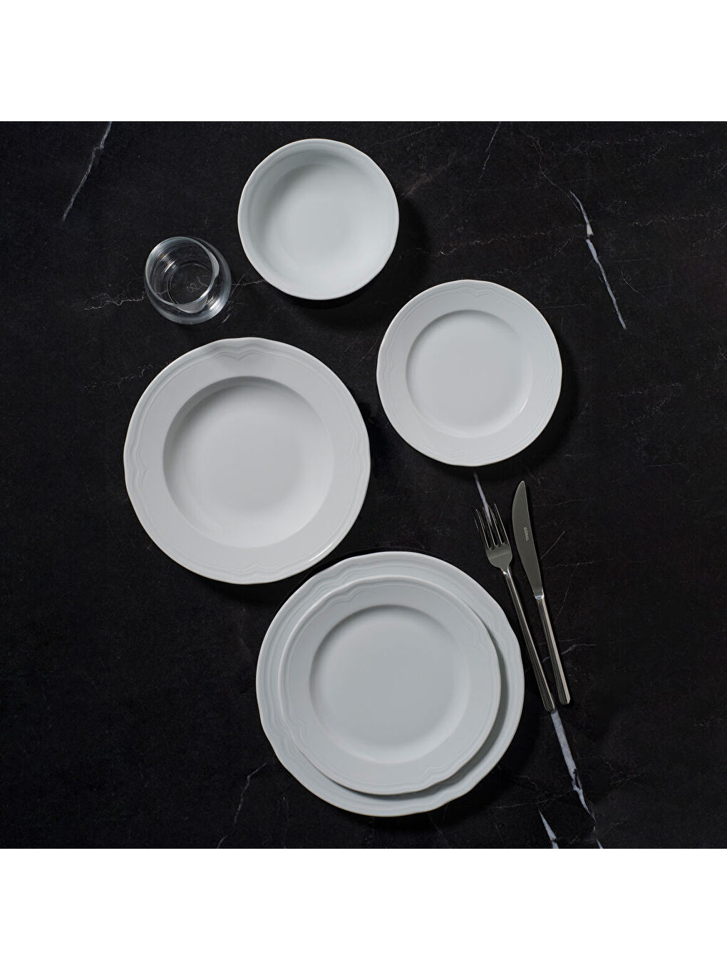 Ekru Venedik 20 Parça 4 Kişilik Yemek Takımı